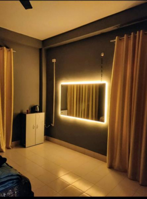 Yellow minimalistic room